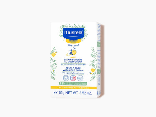 Cold Cream ve Organik Balmumu İçeren Bebek Sabunu - Mustela Türkiye - 1